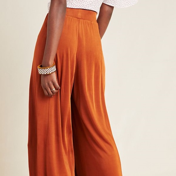 "Maeve" Anthropologie Knit Wide-Leg Pants (SILKY) - Picture 2 of 7